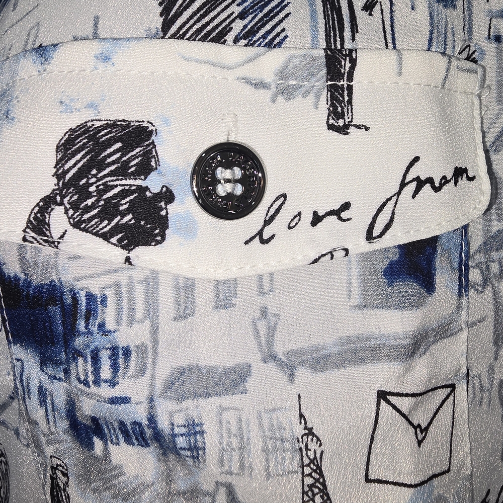 Stylish Graphic Print Shirt Jacket - Picture 4 of 10